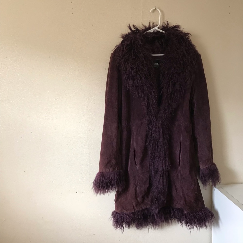 Purple Fur Coat